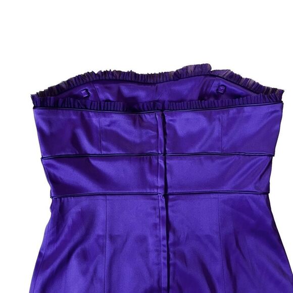 Purple RW&Co. Strapless Dress Size 8 - Picture 5 of 11
